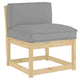 Vidaxl kussen oxford stof grijs 70 x 40 x 12 cm