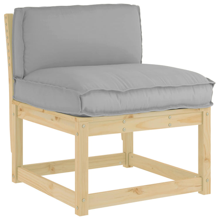 Vidaxl kussen grijs 80 x 40 x 12 cm oxford stof