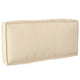 Vidaxl kussen oxford stof beige 80 x 40 x 12 cm