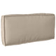 Vidaxl kussen oxford stof taupe 80 x 40 x 12 cm