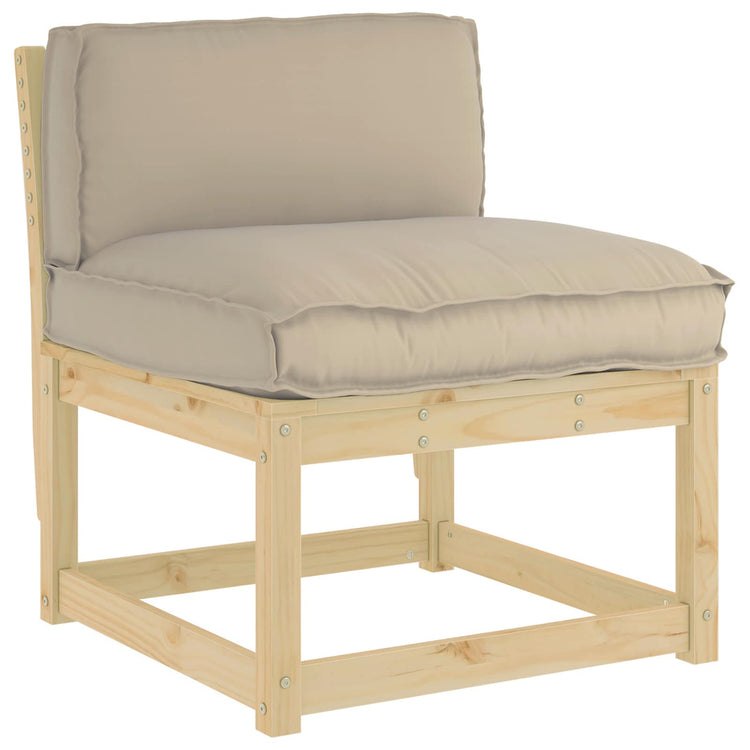 Vidaxl kussen oxford stof taupe 80 x 40 x 12 cm