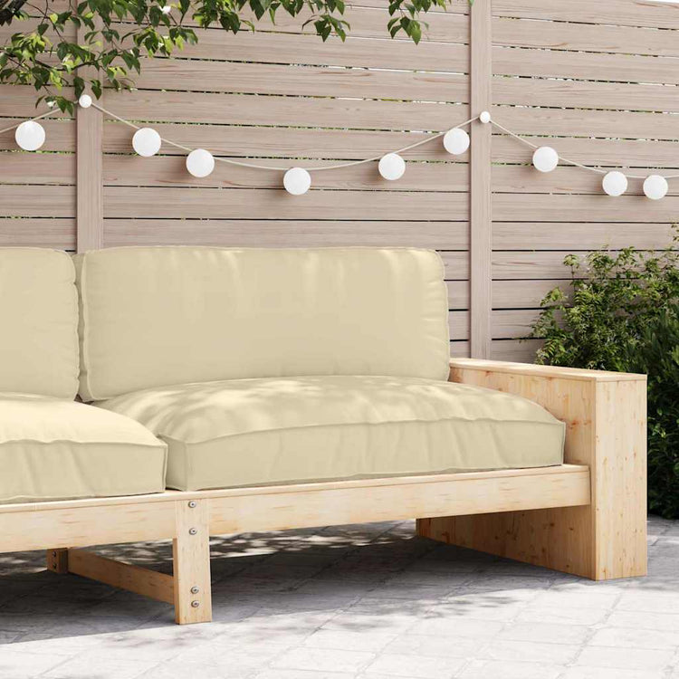 Vidaxl kussen beige 120 x 80 x 12 cm oxford stof