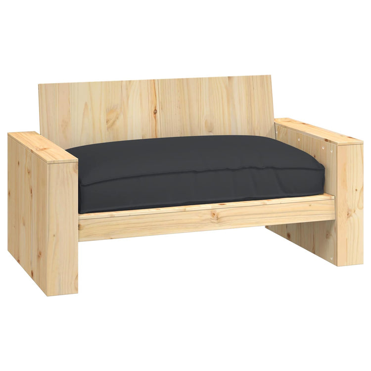 Vidaxl kussen oxford stof zwart 120 x 80 x 12 cm
