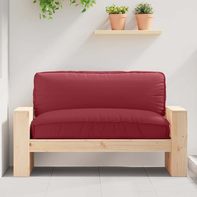 Vidaxl kussen wijnrood 120 x 80 x 12 cm oxford stof