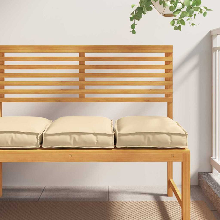 Vidaxl kussen 2 pcs beige 40 x 40 x 8 cm oxford stof
