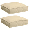 Vidaxl kussen 2 pcs beige 40 x 40 x 8 cm oxford stof