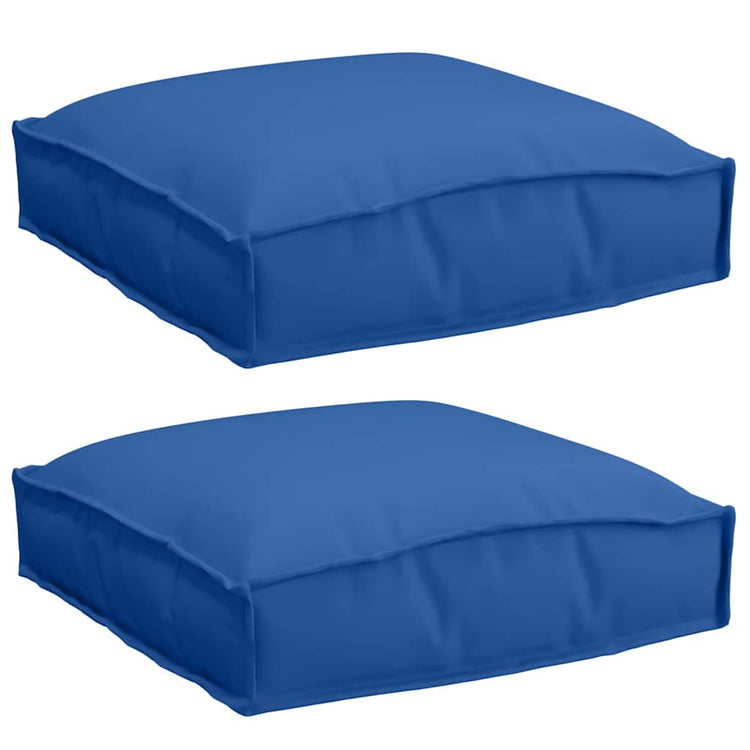 Vidaxl kussen 2 pcs koninklijk blauw 40 x 40 x 8 cm oxford stof