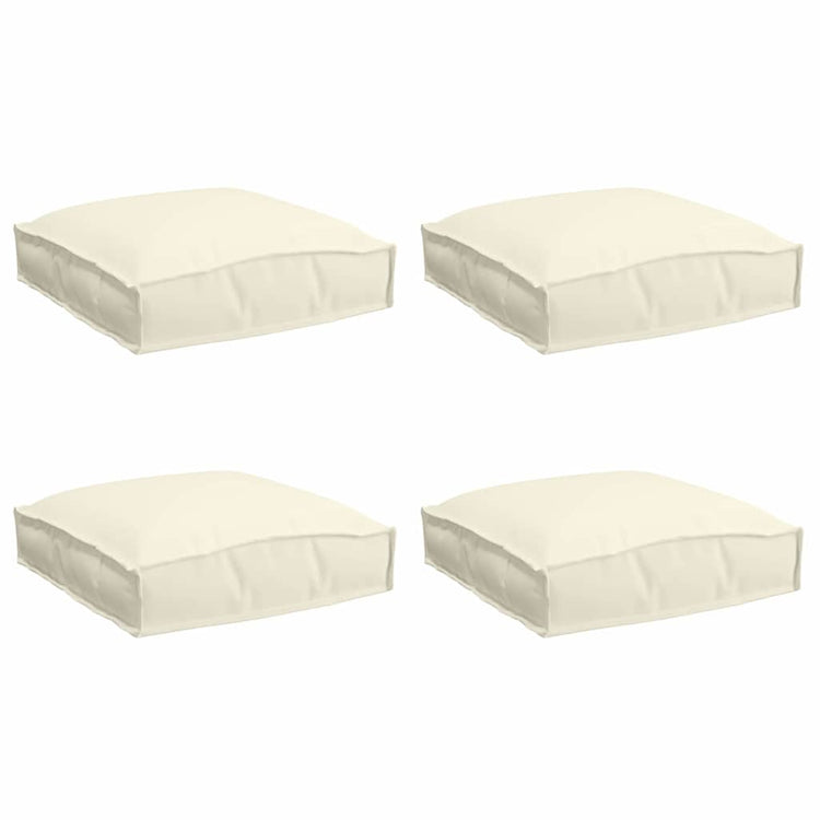 Vidaxl kussen 4 pcs crème 40 x 40 x 8 cm oxford stof