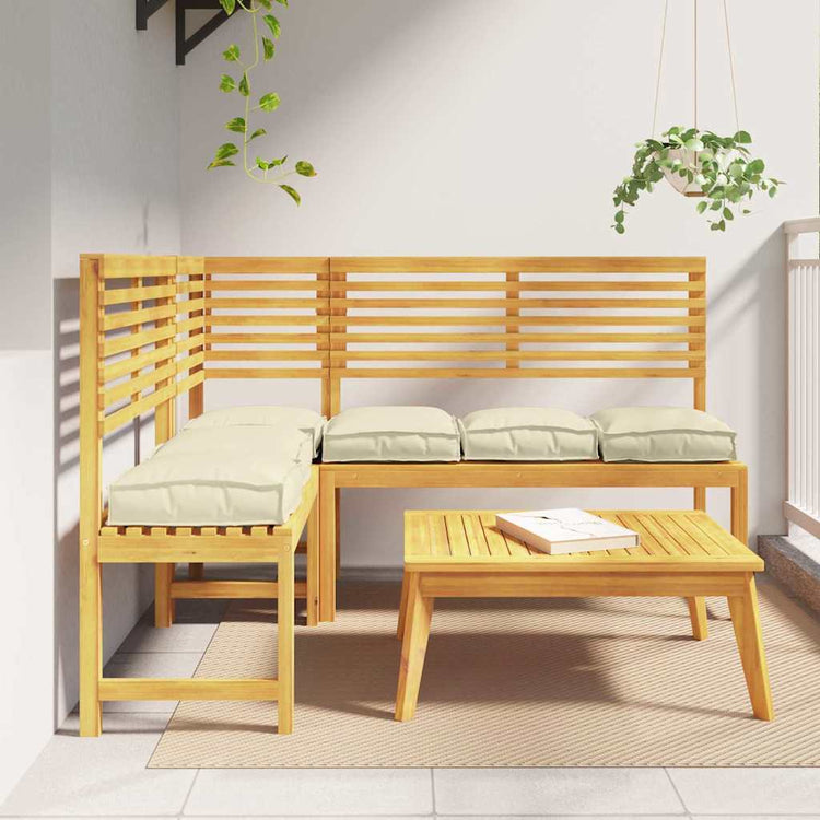 Vidaxl kussen 6 pcs crème 40 x 40 x 8 cm oxford stof