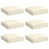 Vidaxl kussen 6 pcs crème 40 x 40 x 8 cm oxford stof