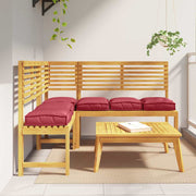 Vidaxl kussen 6 pcs wijnrood 40 x 40 x 8 cm oxford stof - afbeelding 1
