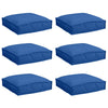 Vidaxl kussen 6 pcs koninklijk blauw 40 x 40 x 8 cm oxford stof