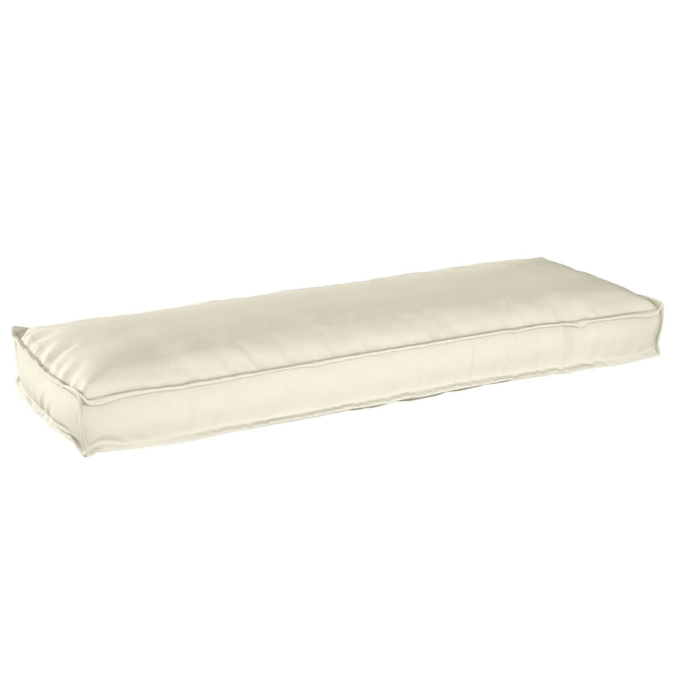 Vidaxl kussen crème 120 x 40 x 8 cm oxford stof