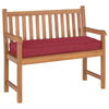 Vidaxl kussen wijnrood 120 x 40 x 8 cm oxford stof