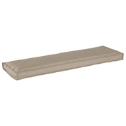Vidaxl kussen taupe 140 x 40 x 8 cm oxford stof - afbeelding 1