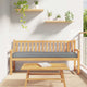 Vidaxl palet kussen oxford stof grijs 180 x 40 x 8 cm