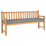 Vidaxl palet kussen grijs 200 x 40 x 8 cm oxford stof - afbeelding 3