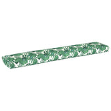 Vidaxl palet kussen bloemen bladpatroon 200 x 40 x 8 cm oxford stof - afbeelding 2
