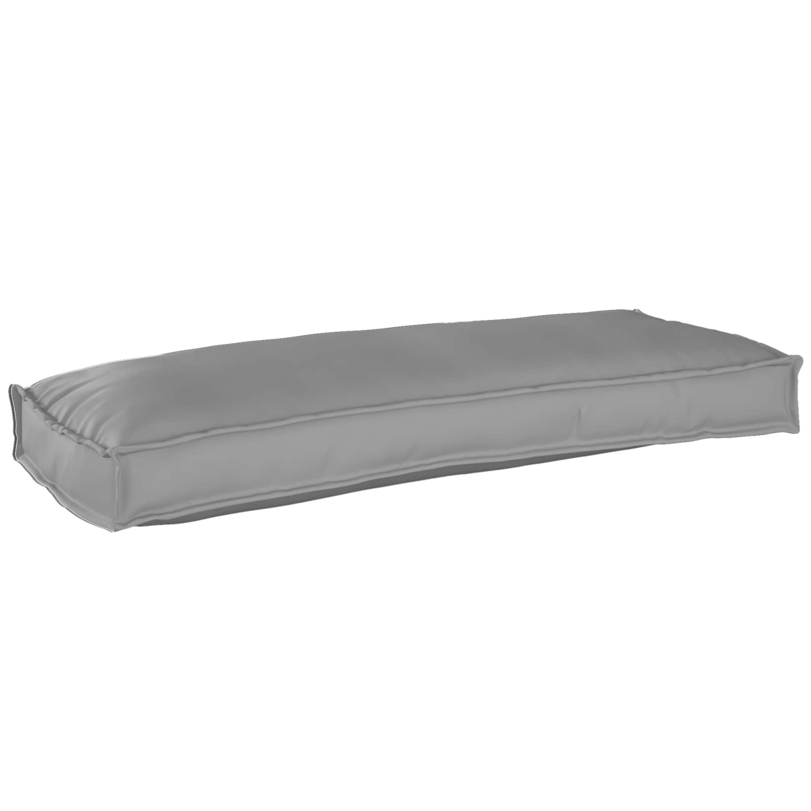 Vidaxl pallet kussen set 2 pcs grijs 100 x 40 x 8 cm oxford stof