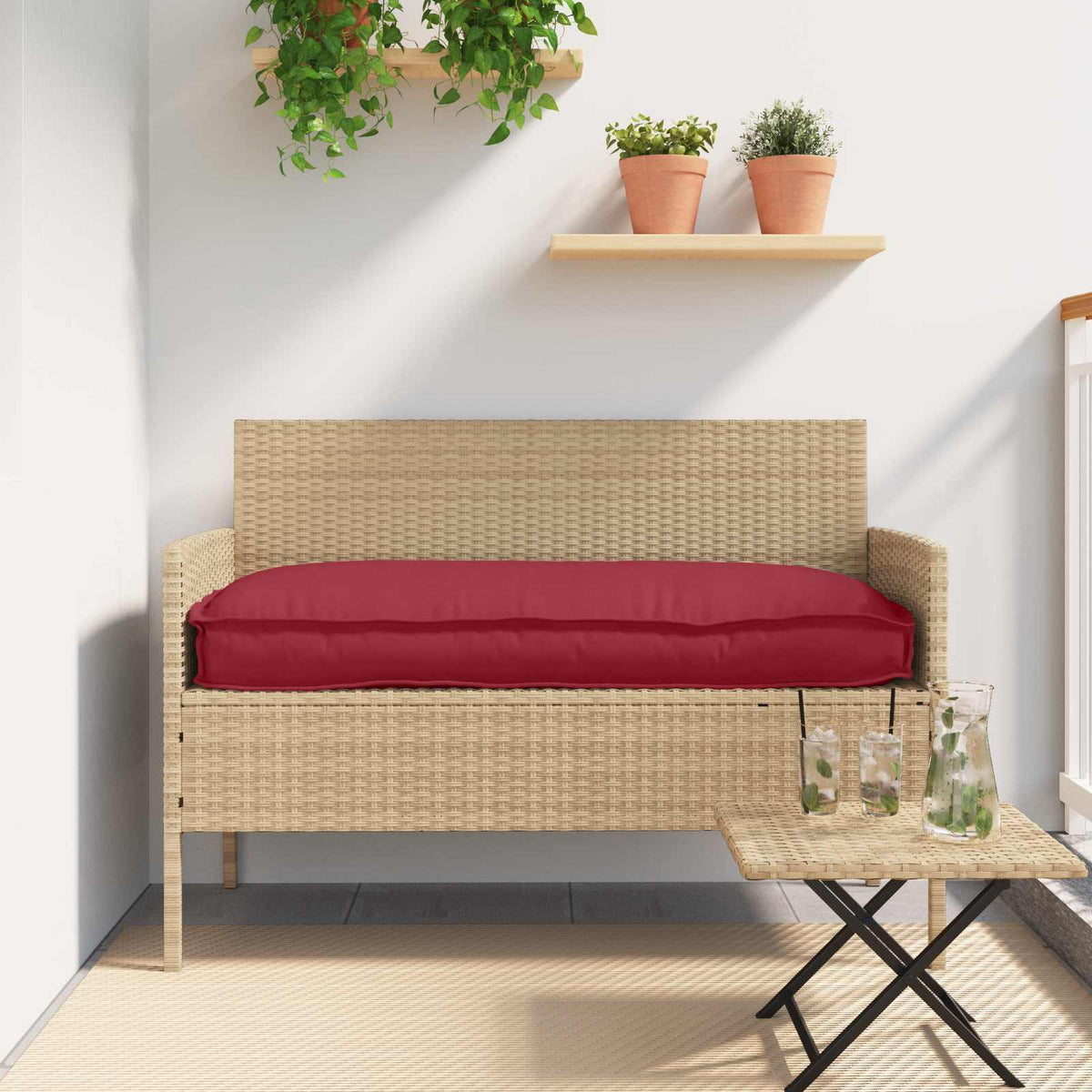 Vidaxl pallet kussen set 2 pcs koninklijk blauw 100 x 40 x 8 cm
