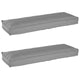 Vidaxl pallet kussen set 2 pcs grijs 120 x 40 x 8 cm oxford stof