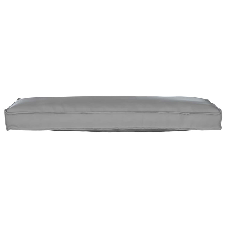 Vidaxl pallet kussen set 2 pcs grijs 120 x 40 x 8 cm oxford stof