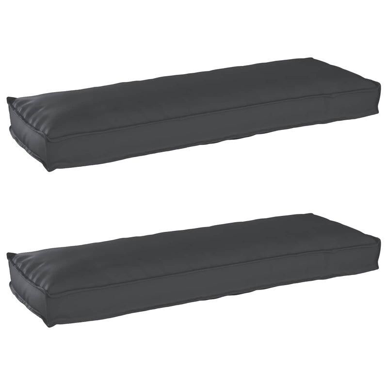 Vidaxl pallet kussen set 2 pcs zwart 120 x 40 x 8 cm oxford stof