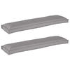 Vidaxl pallet kussen set 2 pcs grijs 150 x 40 x 8 cm oxford stof