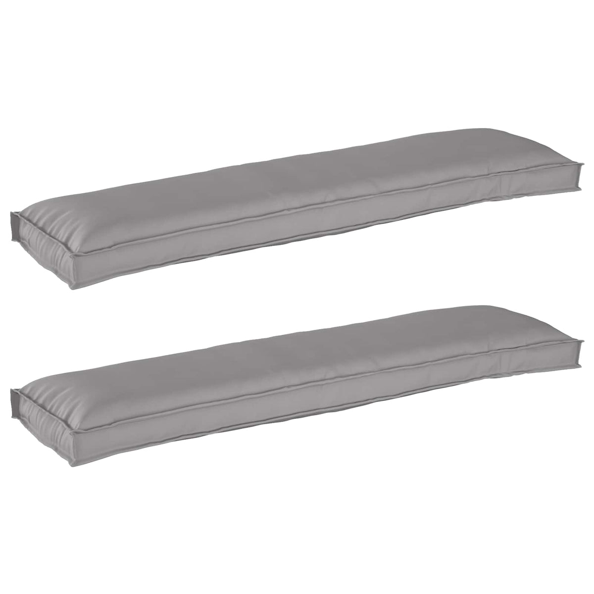 Vidaxl pallet kussen set 2 st oxford stof grijs 150 x 40 x 8 cm