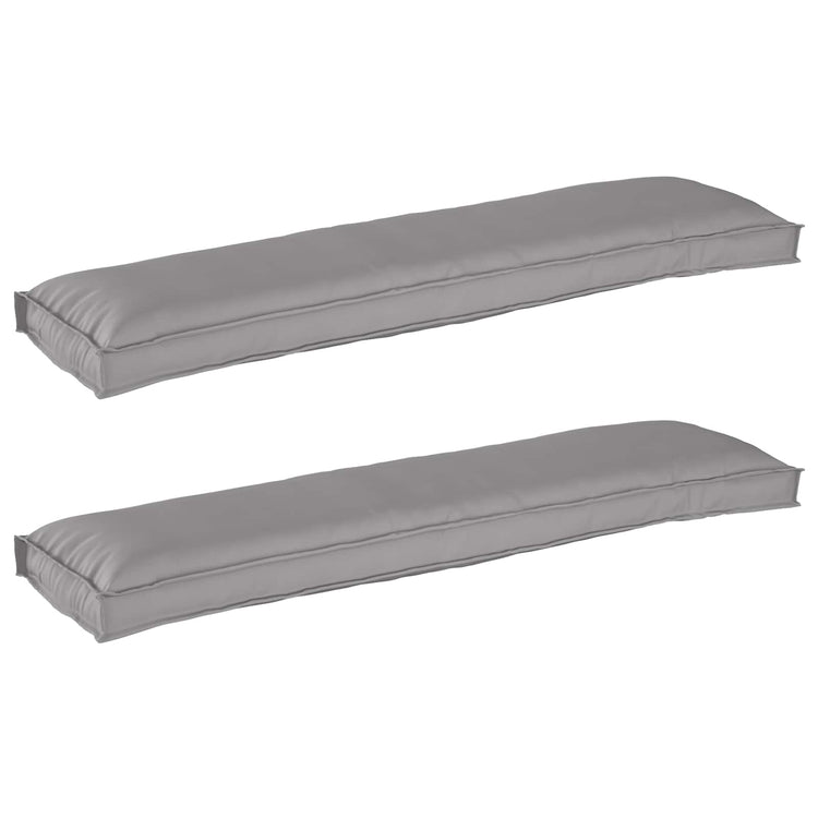 Vidaxl pallet kussen set 2 st oxford stof grijs 150 x 40 x 8 cm