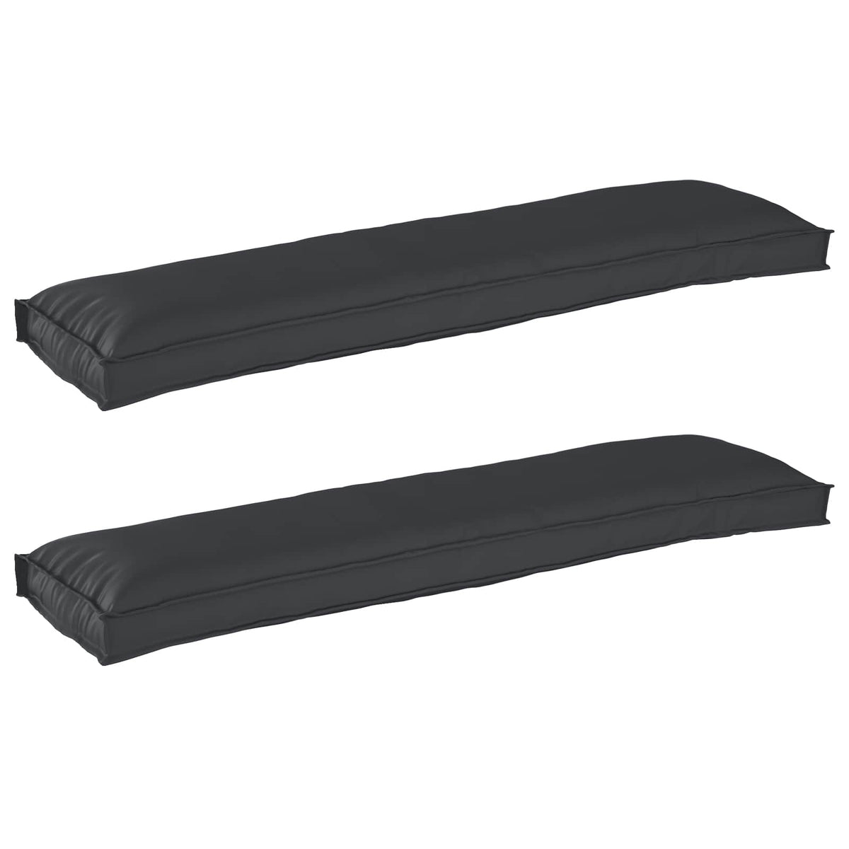 Vidaxl pallet kussen set 2 pcs zwart 150 x 40 x 8 cm oxford stof
