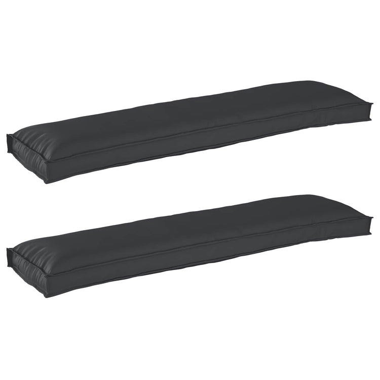 Vidaxl pallet kussen set 2 pcs zwart 150 x 40 x 8 cm oxford stof