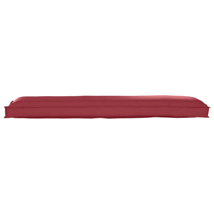 Vidaxl pallet kussen set 2 pcs wijnrood 150 x 40 x 8 cm oxford stof