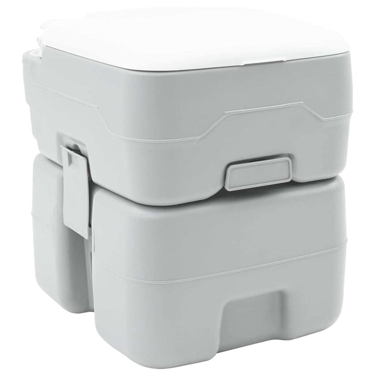 Vidaxl camping toilet grijs 41,5 x 36,5 x 42 cm