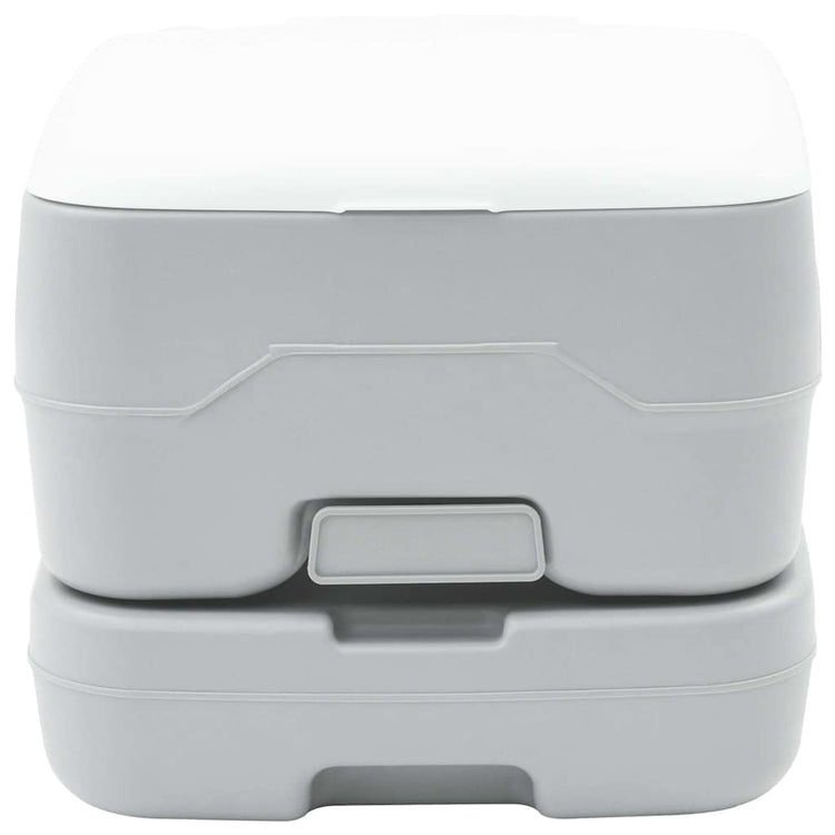 Vidaxl camping toilet grijs en wit 41,5 x 36,5 x 30 cm polyetheen
