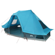 Vidaxl tipi tent 6-persoons blauw taft - afbeelding 2