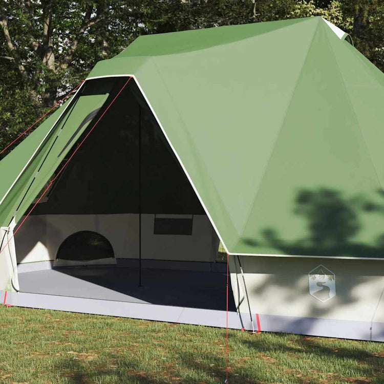 Vidaxl tipi tent 10-persoons groen taft