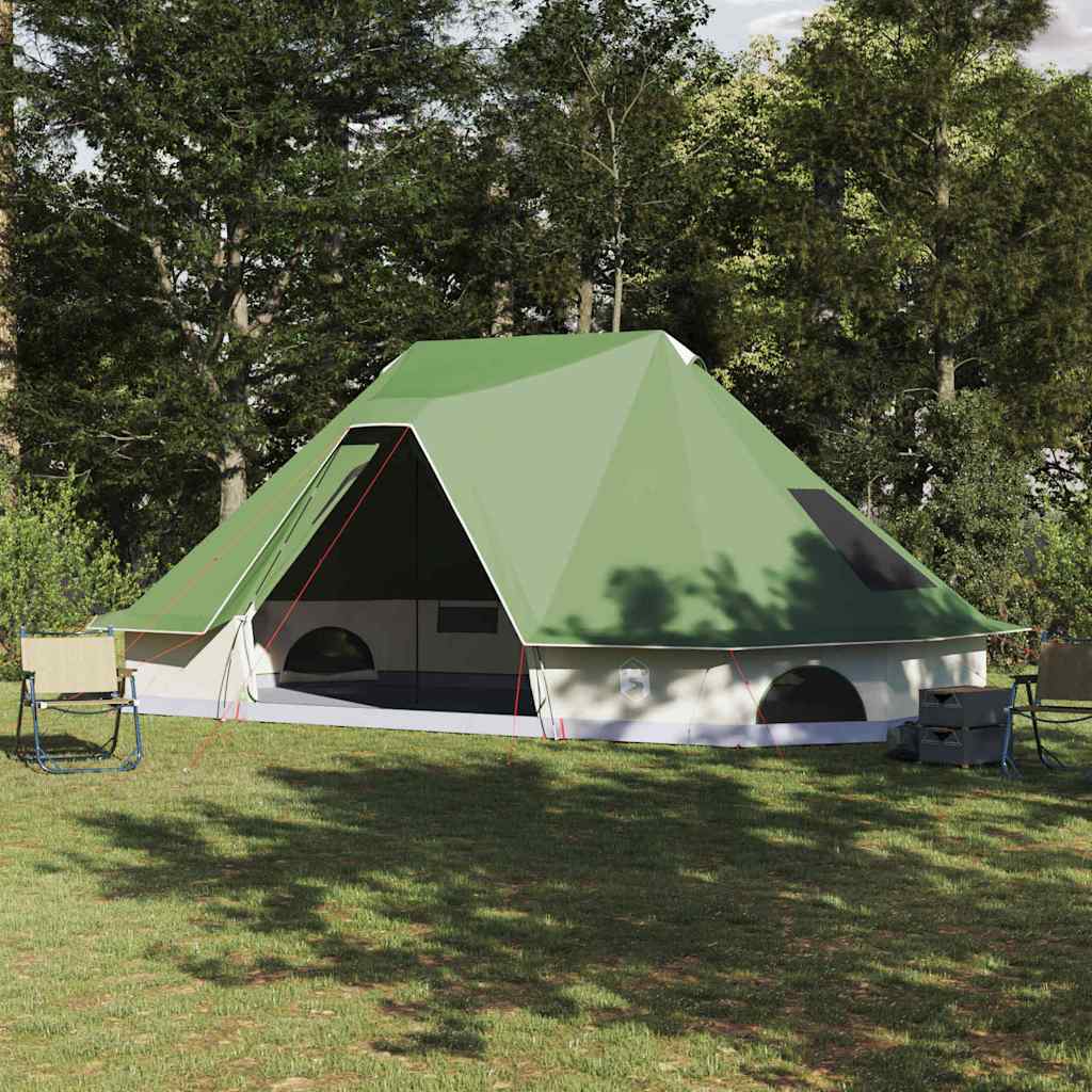 Vidaxl tipi tent 10-persoons groen taft