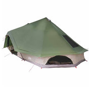 Vidaxl tipi tent 10-persoons groen taft - afbeelding 2