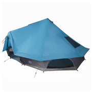 Vidaxl tipi tent 10-persoons blauw taft - afbeelding 2