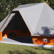 Vidaxl tipi tent 10-persoons grijs en oranje taft - afbeelding 3