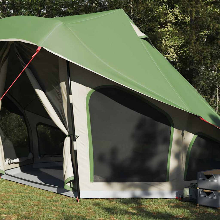 Vidaxl tipi tent met dak met opslag groen 508 x 470 x 300 cm taft
