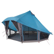 Vidaxl tipi tent met dak met opslag blauw 508 x 470 x 300 cm taft - afbeelding 2