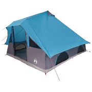 Vidaxl tipi tent 8-persoons blauw taft - afbeelding 2