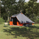 Vidaxl tipi tent 8-persoons grijs en oranje taft