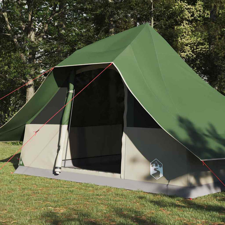 Vidaxl tipi tent 10-persoons groen taft