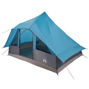 Vidaxl tipi tent 10-persoons blauw taft - afbeelding 2