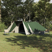 Vidaxl tipi tent 12-persoons groen taft - afbeelding 1