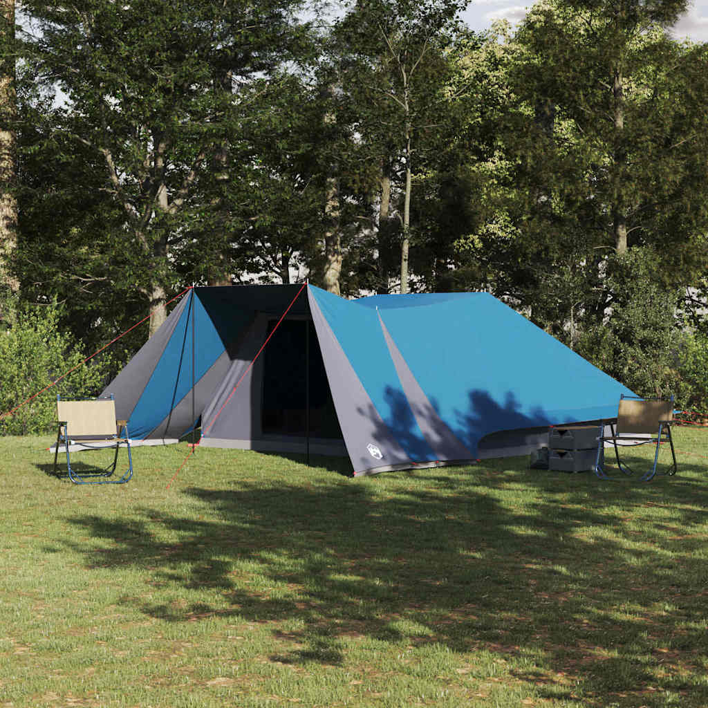 Vidaxl tipi tent 12-persoons blauw taft
