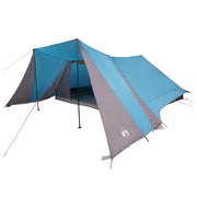 Vidaxl tipi tent 12-persoons blauw taft - afbeelding 2